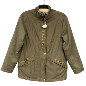 Vintage‎ Northern Sun Canada Green Fall/Winter Lined Jacket Coat Size Medium (M)
